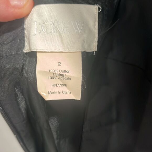J. CREW Black Bow Back Sheath V-Neck Mini Dress, Size 2 - Picture 8 of 11
